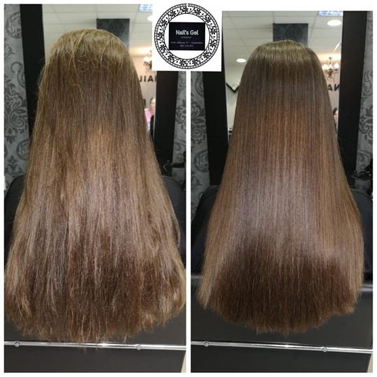 Tratamiento de queratina en cabello